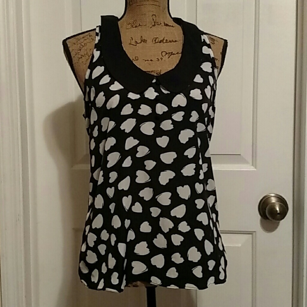 White hearts top